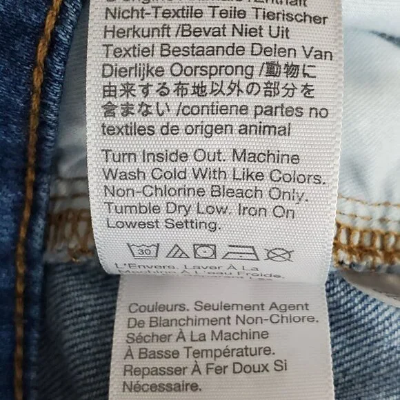 Madewell Womans Size 24 Curvy High-Rise Skinny Crop Jeans Denim 26x25 - Picture 9 of 15